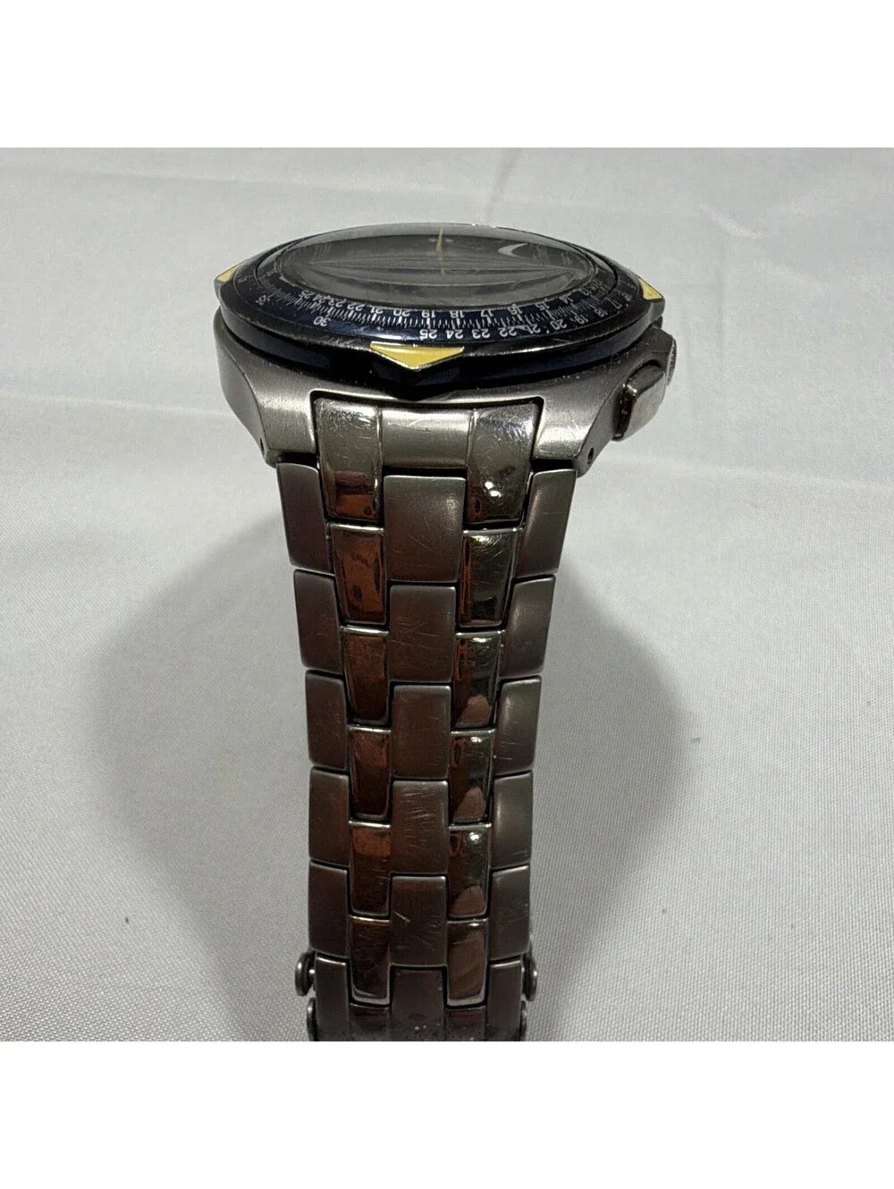 Citizen Eco-Drive Skyhawk Blue Angels Titanium Chrono Slide Rule 45mm